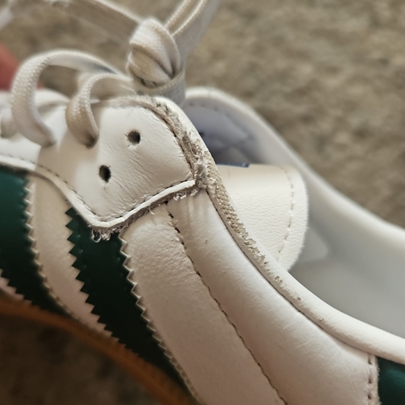 Adidas Samba Kids XLG Athletic Shoe In White / Collegiate Green / Pantone 2 - Picture 13 of 14